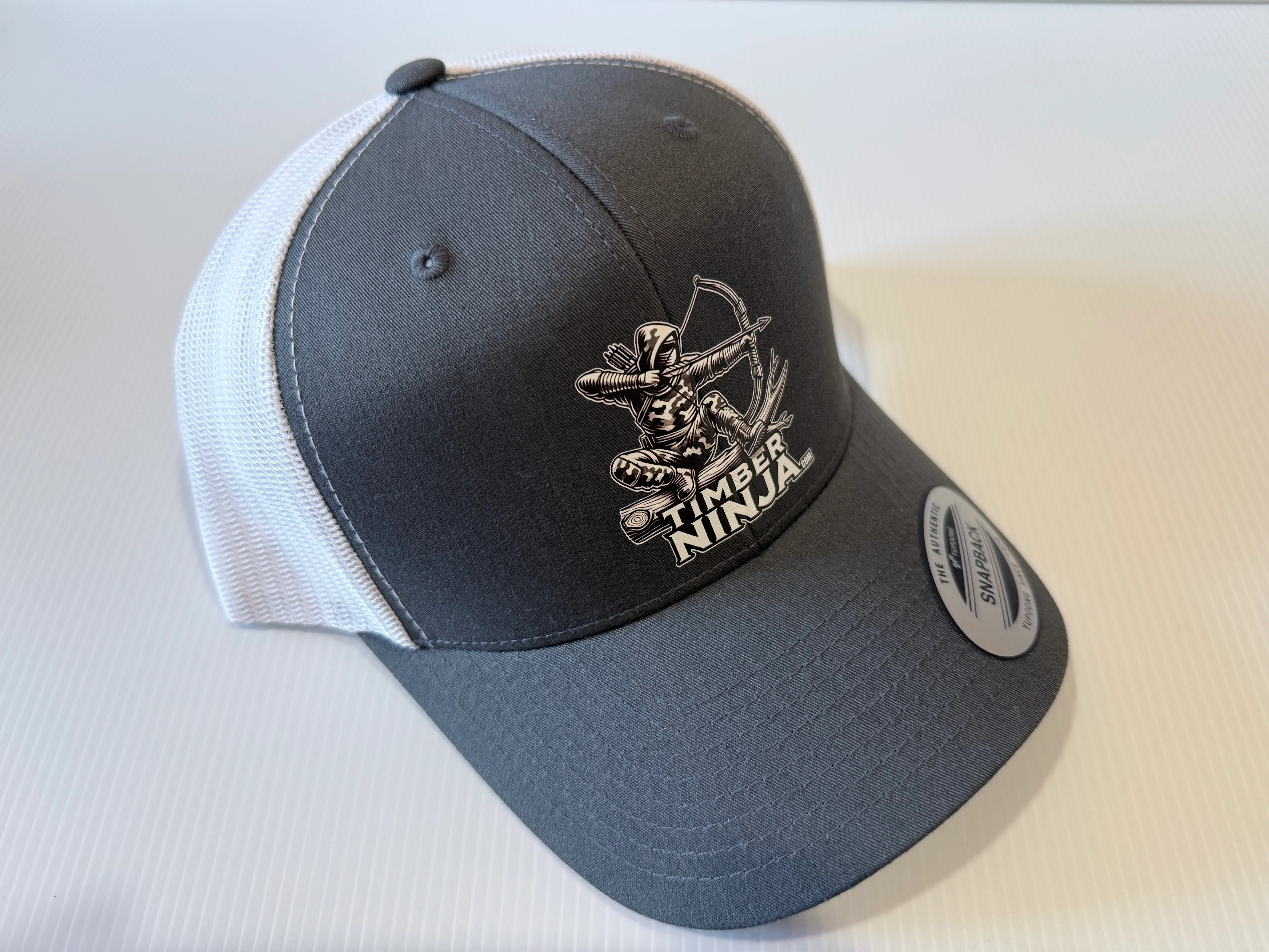 Gray & White Snap Back